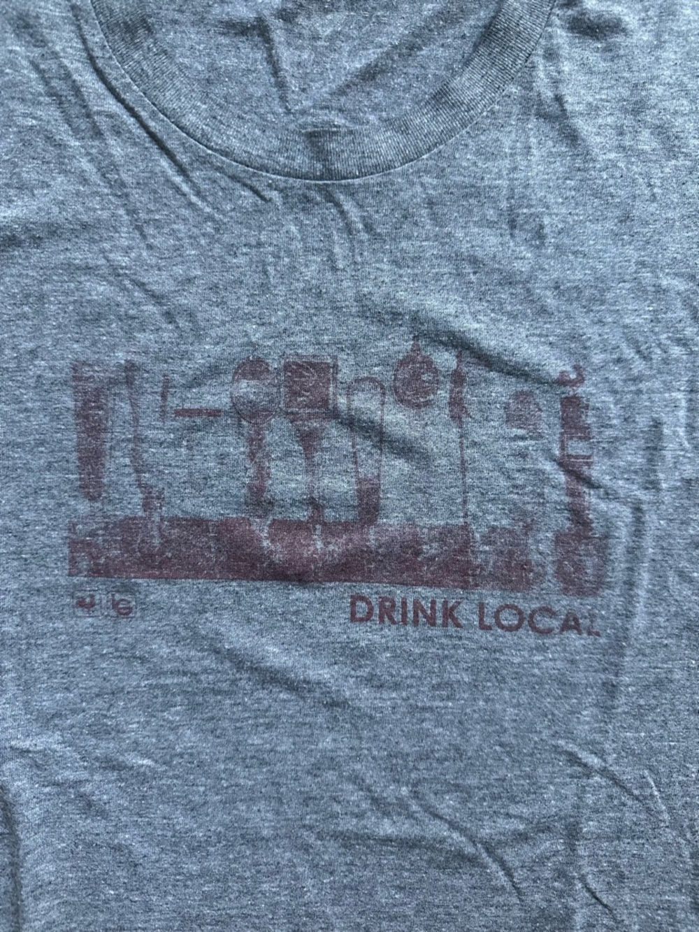 'Drink Local' Short Sleeve Graphic Tee